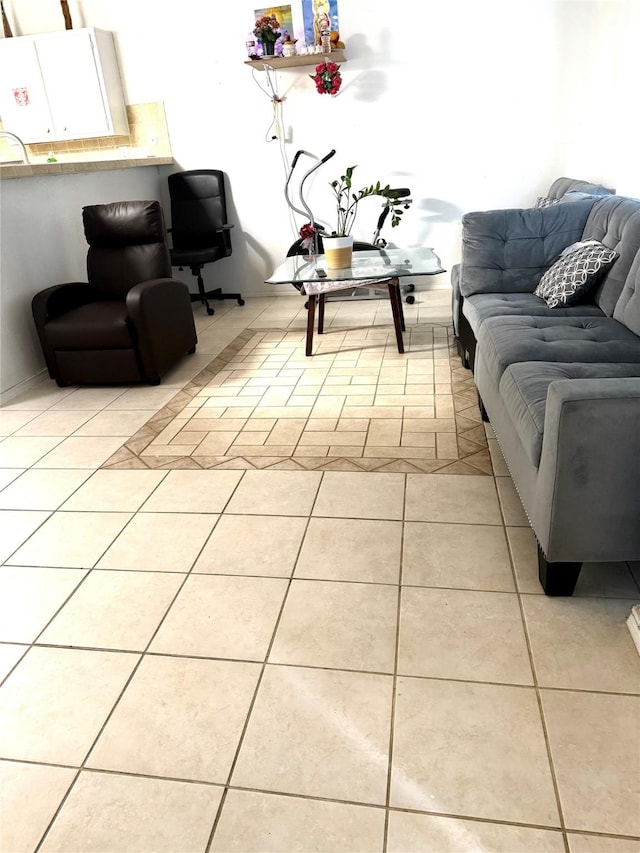 12606 Newbrook Dr, Houston, TX 77072 - living area featuring light tile patterned floors
