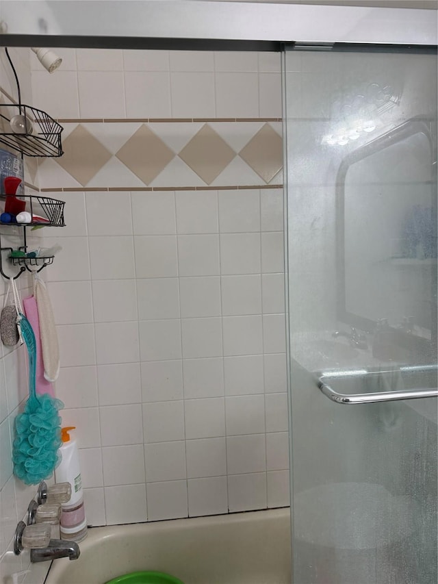 12606 Newbrook Dr, Houston, TX 77072 - full bathroom featuring bath / shower combo with glass door