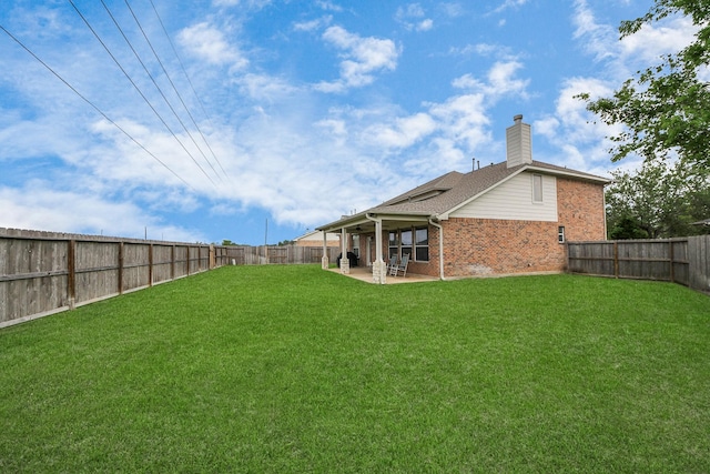 7603 Chimney Gap, Missouri City, TX 77459 - view of yard with a patio and a fenced backyard