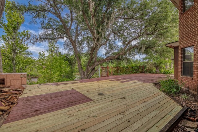 7739 County Road 684, Sweeny, TX 77480 - view of wooden deck