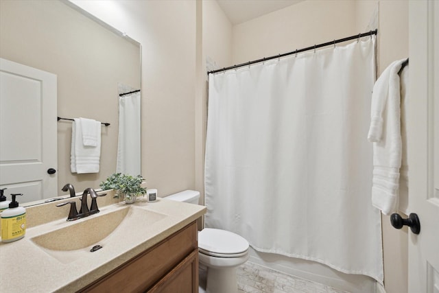 27018 Camirillo Creek Ln, Katy, TX 77494 - full bathroom featuring vanity, toilet, and shower / tub combo with curtain