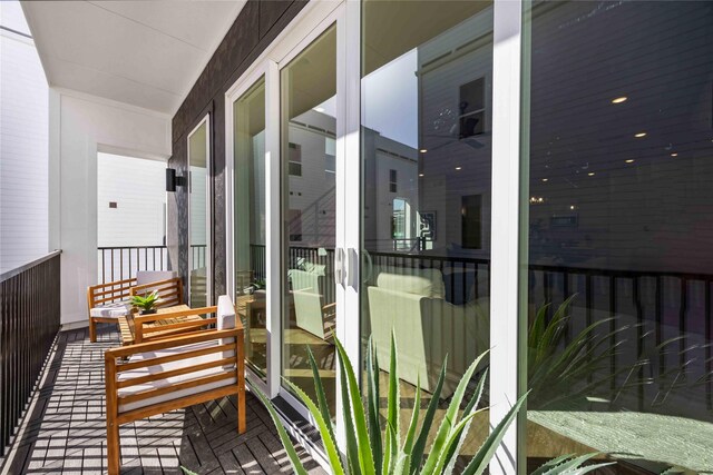 view of balcony