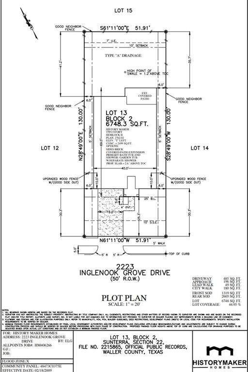 2223 Inglenook Grove Dr, Katy, TX 77493 - floor plan / room layout
