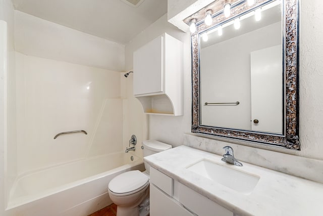 6103 Gallant Forest Dr, Houston, TX 77088 - full bathroom featuring vanity, toilet, and bathtub / shower combination