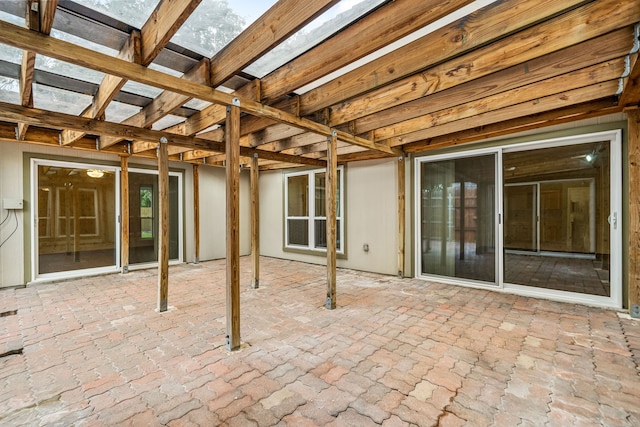 6103 Gallant Forest Dr, Houston, TX 77088 - view of patio / terrace featuring a pergola