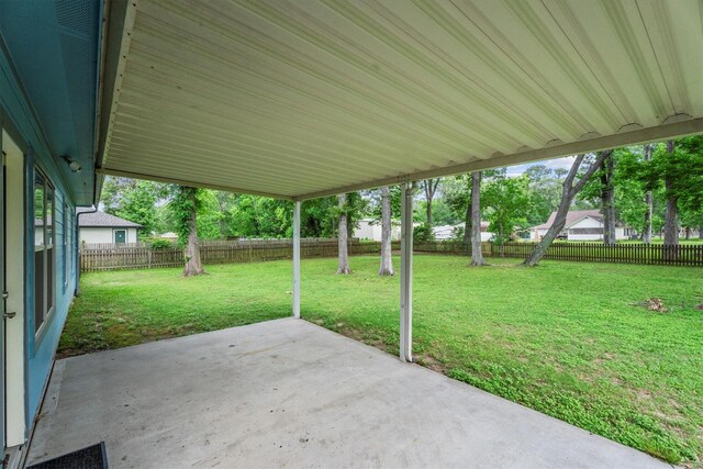 view of patio / terrace featuring a fenced backyard
