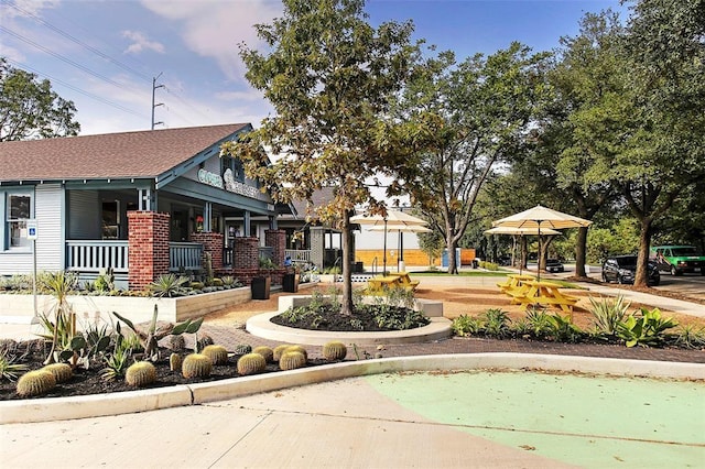 view of community