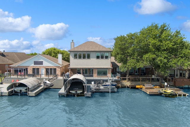 12858 Pelican Island Dr, Willis, TX 77318 - dock area with a water view