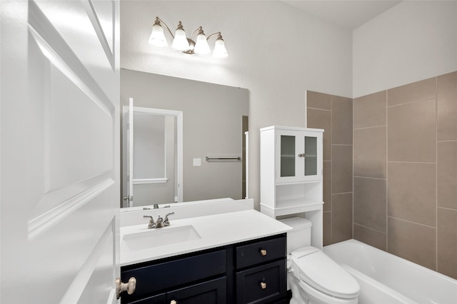 8106 Triumph Bend Way, Magnolia, TX 77354 - full bath with vanity, shower / bath combination, and toilet