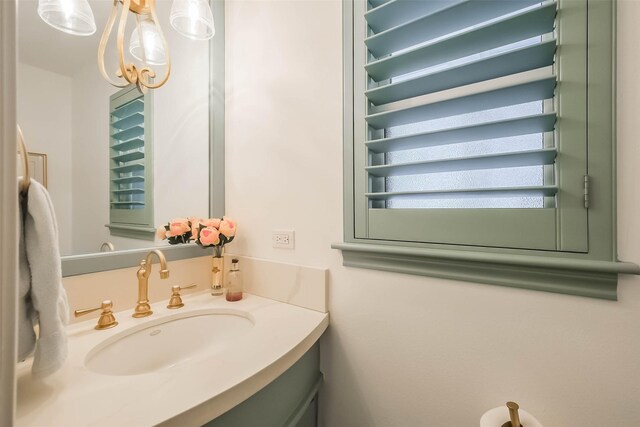 bathroom featuring vanity