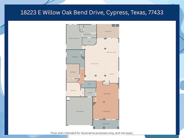 18223 E Willow Oak Bend Dr, Cypress, TX 77433 - plan