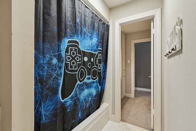 7711 Oxfordshire Dr, Spring, TX 77379 - interior space with tile patterned floors and baseboards