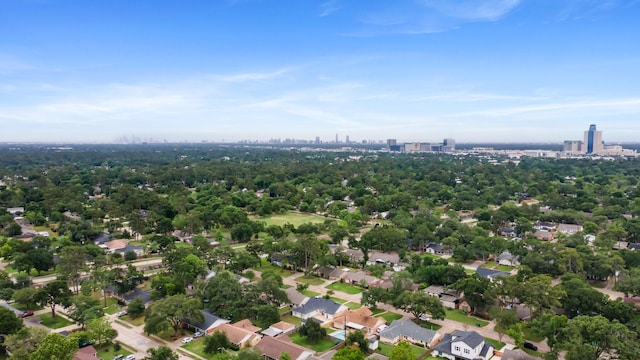 bird's eye view featuring a view of city