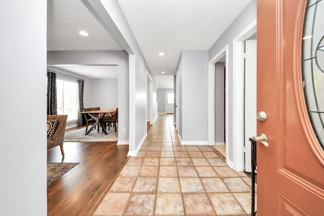 6102 Ghana Ln, Pasadena, TX 77505 - entrance foyer with baseboards and recessed lighting