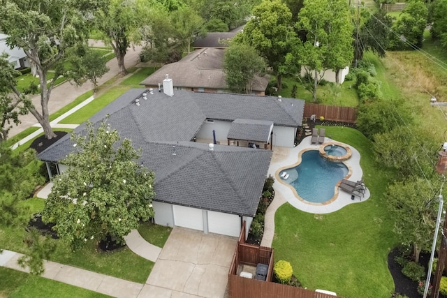 drone / aerial view