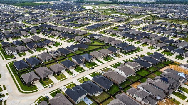 aerial view featuring a residential view