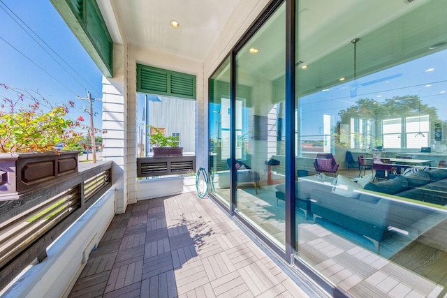 view of balcony