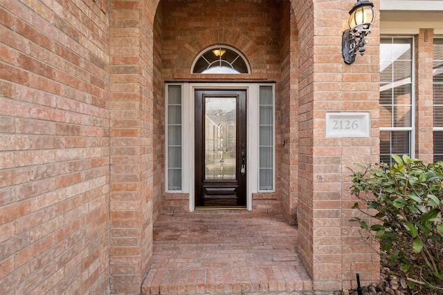 2126 Fortuna Bella Dr, Pearland, TX 77581 - view of exterior entry featuring brick siding