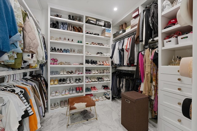 919 Worthshire St, Houston, TX 77008 - walk in closet with marble finish floors