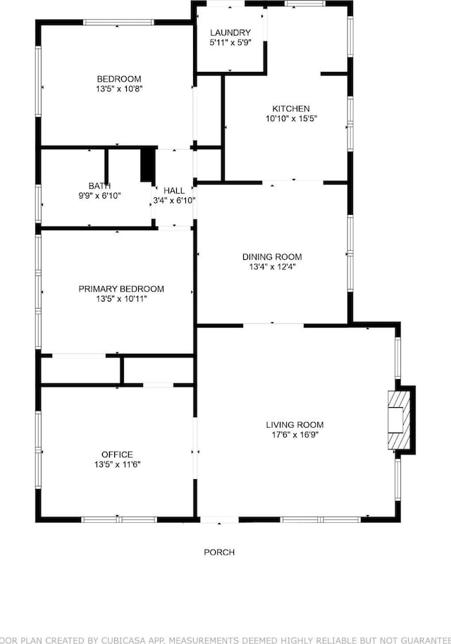 1106 Key St, Houston, TX 77009 - home floor plan