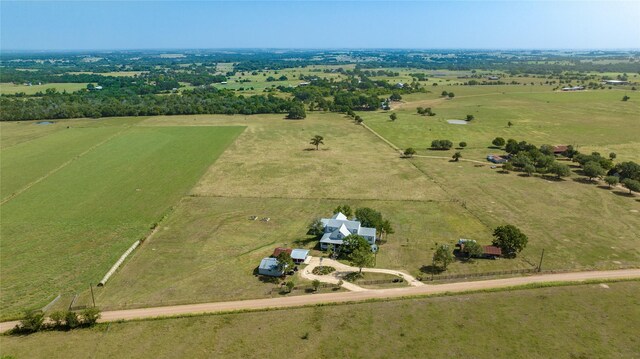 bird's eye view featuring a rural view