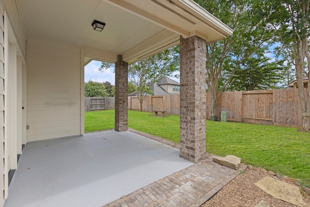 view of patio / terrace featuring a fenced backyard