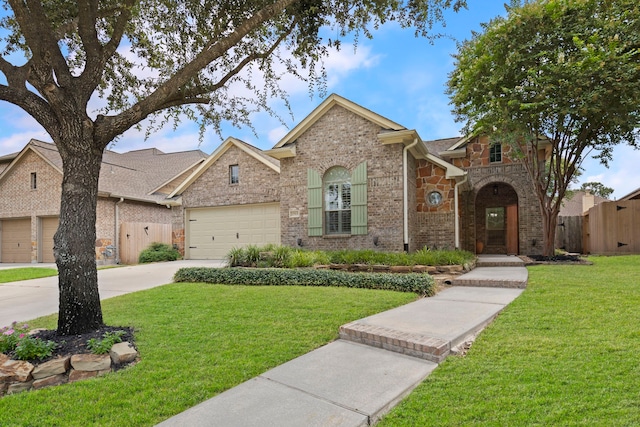 27515 Chris Ridge Ct, Spring, TX 77386 - traditional home featuring brick siding, driveway, and a garage