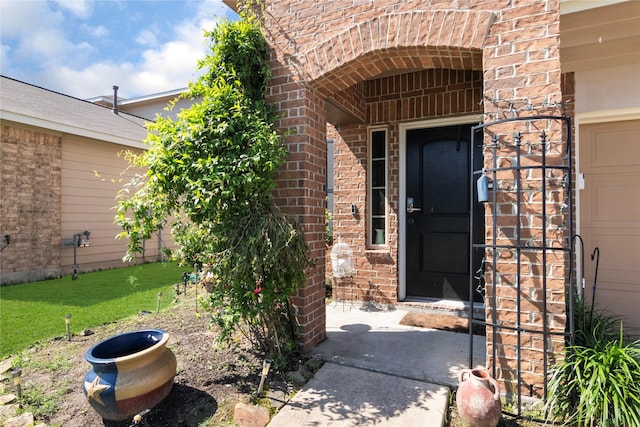 9530 Tipton Sands Dr, Humble, TX 77396 - doorway to property featuring brick siding