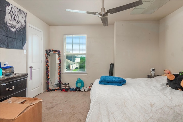 9530 Tipton Sands Dr, Humble, TX 77396 - carpeted bedroom with ceiling fan