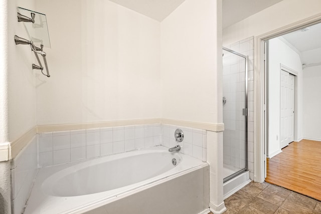 19627 Lighthouse Scene Ln, Cypress, TX 77433 - bathroom with a bath and a shower stall