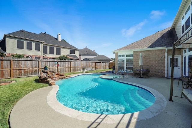 25702 Serene Spring Ln, Spring, TX 77373 - view of pool with a patio area