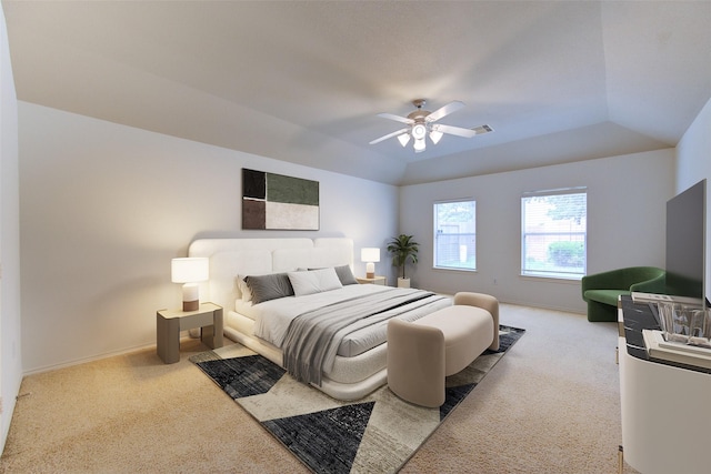 26707 Abbey Springs Ln, Katy, TX 77494 - bedroom featuring baseboards, carpet, a ceiling fan, and visible vents
