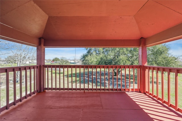 deck featuring a gazebo