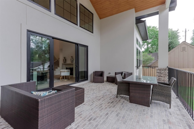 view of patio / terrace featuring outdoor dining area