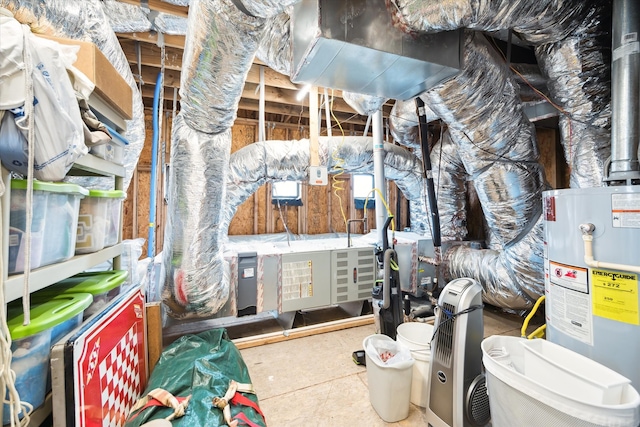 storage featuring water heater