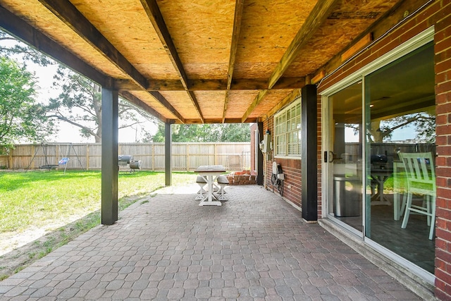 7318 River Garden Dr, Houston, TX 77095 - view of patio featuring a fenced backyard