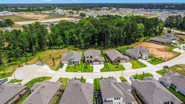 aerial view featuring a residential view