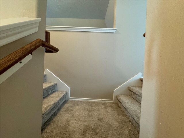16407 Thyme Green Ln, Cypress, TX 77433 - stairway featuring carpet