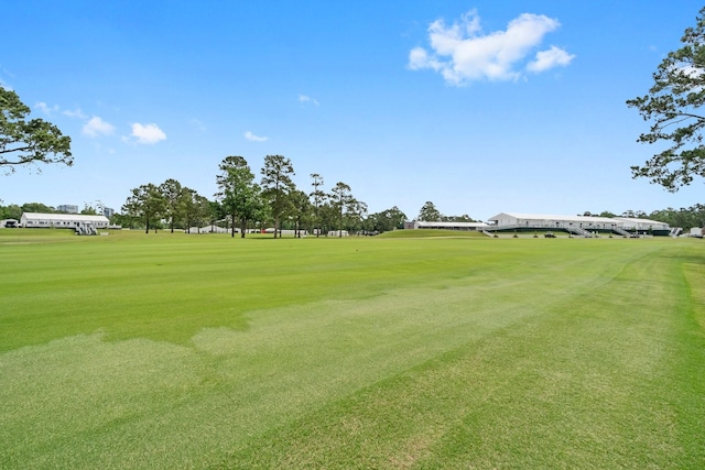 view of community with view of golf course