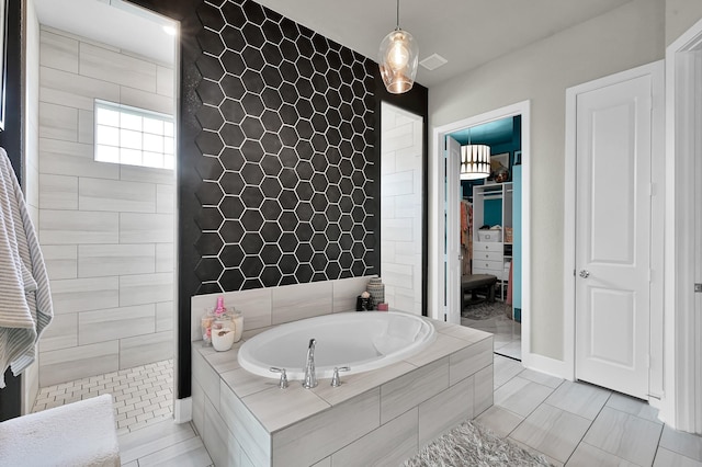 full bath with a bath