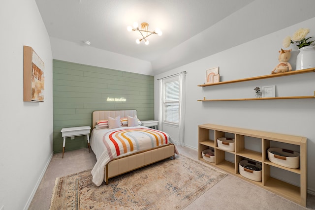 bedroom featuring carpet floors and baseboards