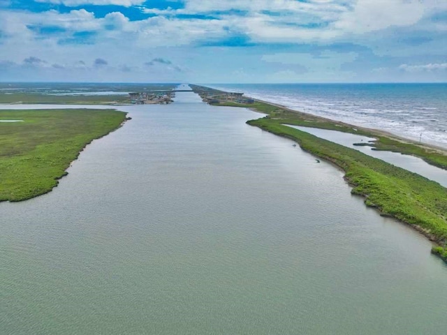 517 Private Road 675, Sargent, TX 77414 - birds eye view of property with a water view