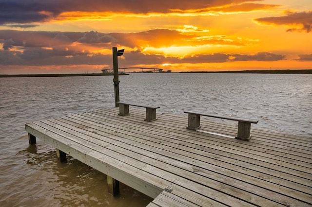 517 Private Road 675, Sargent, TX 77414 - view of dock featuring a water view