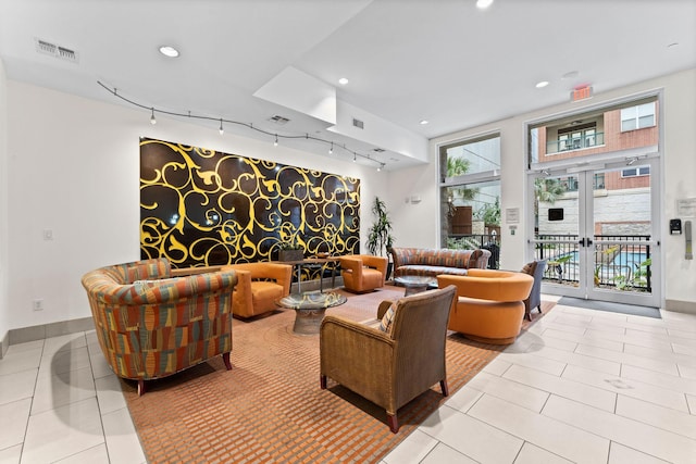 lobby featuring visible vents