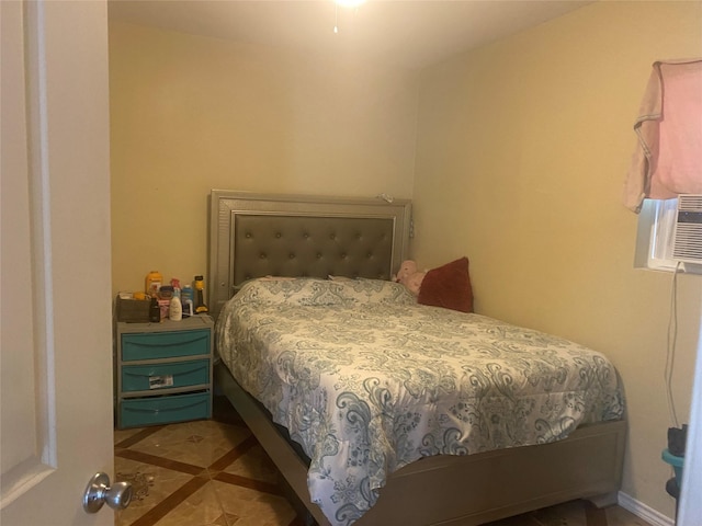 view of tiled bedroom