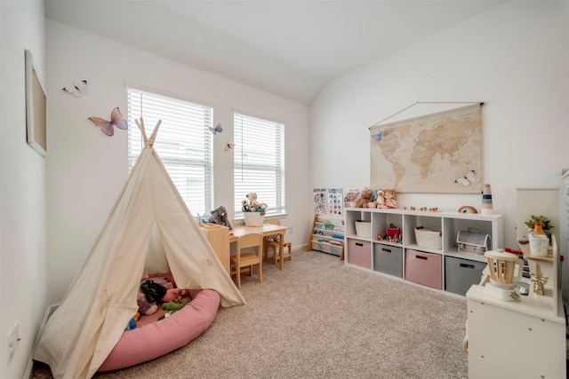 4127 Champlain Way, Iowa Colony, TX 77583 - rec room featuring lofted ceiling and carpet