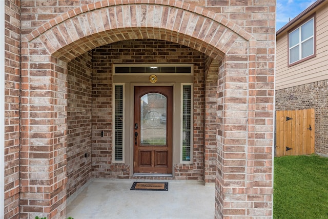 5331 Rue Dela Croix Dr, Katy, TX 77493 - view of exterior entry with brick siding and fence