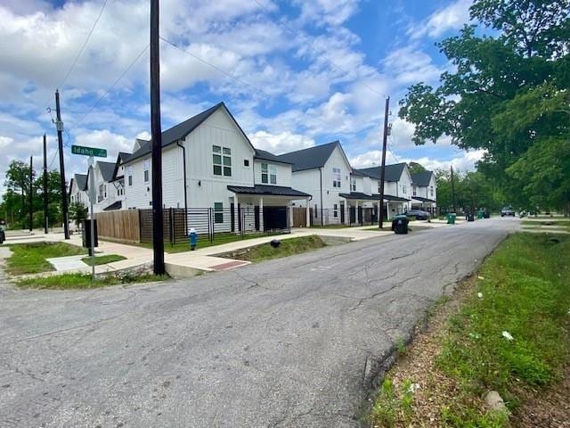 view of street with a residential view