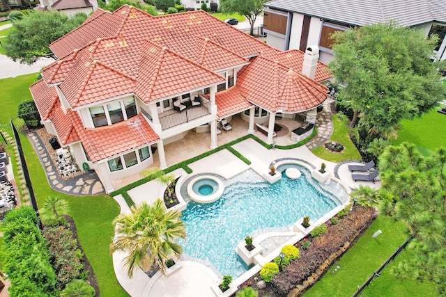 aerial view