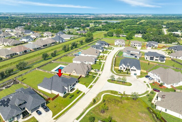 bird's eye view featuring a residential view